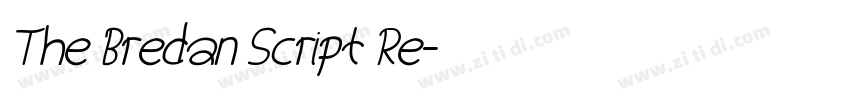 The Bredan Script Re字体转换